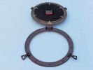 Antique Copper Decorative Ship Porthole Clock 17""