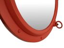 Orange Decorative Ship Porthole Mirror 24""