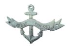 Antique Bronze Cast Iron Gone Sailing Anchor Sign 8""