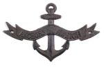 Cast Iron Anchors Aweigh Anchor Sign 8""