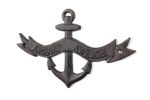 Cast Iron Anchors Aweigh Anchor Sign 8""