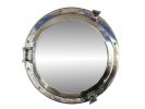 Chrome Decorative Ship Porthole Mirror 20""