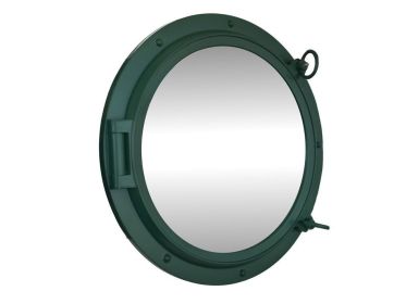 Seaworn Green Decorative Ship Porthole Mirror 24""