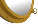 Yellow Decorative Ship Porthole Mirror 24""