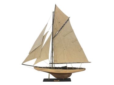 Wooden Rustic Columbia Model Sailboat Decoration Limited 30""