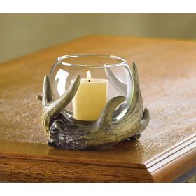 Rustic Antler Candle Holder