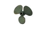 Antique Seaworn Bronze Cast Iron Propeller Paperweight 4""