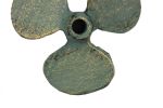 Antique Seaworn Bronze Cast Iron Propeller Paperweight 4""