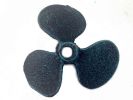 Seaworn Blue Cast Iron Propeller Christmas Ornament 4""