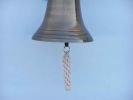 Antique Brass Hanging Anchor Bell 12""