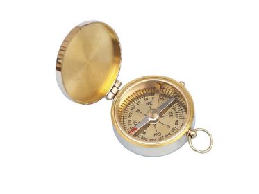 Solid Brass Magellan Compass 2""