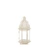 Small Distressed White Lantern