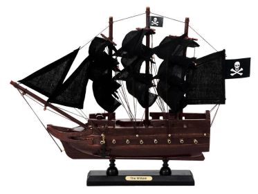 Wooden Calico Jacks The William Black Sails Model Pirate Ship 12""