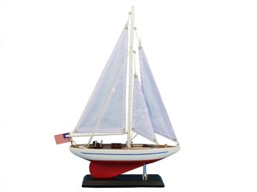 Wooden Ranger Model Sailboat Decoration 16""