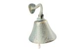 Antique Seaworn Bronze Cast Iron Hanging Ship's Bell 6""