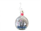 USS Constitution Model Ship in a Glass Bottle Christmas Ornament 4""