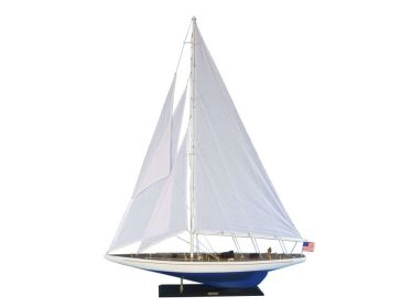 Wooden Enterprise Model Sailboat Decoration 60""